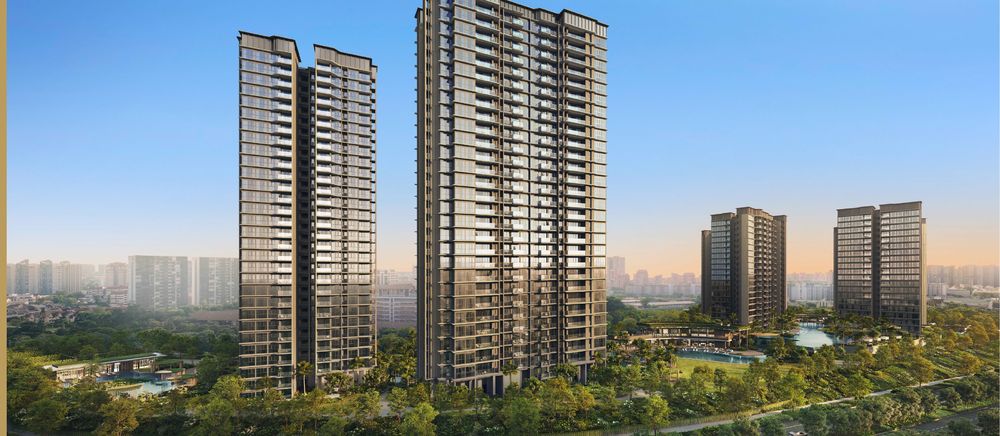 The six towers of Thomson Reserve, artist&rsquo;s impression