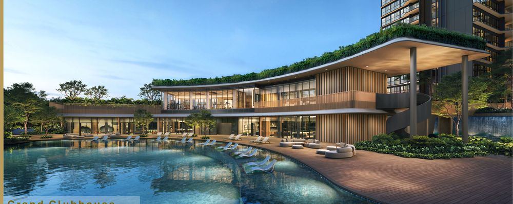 The Leisure Pool and clubhouse at the Grand Clubhouse, Thomson Reserve, artist’s impression