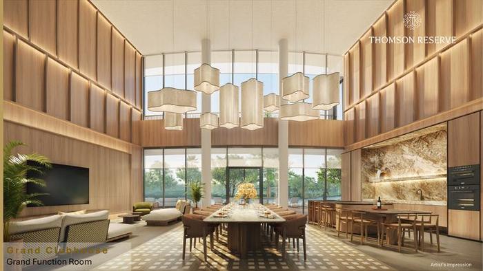 Grand Function Room at Thomson Reserve, artist's impression