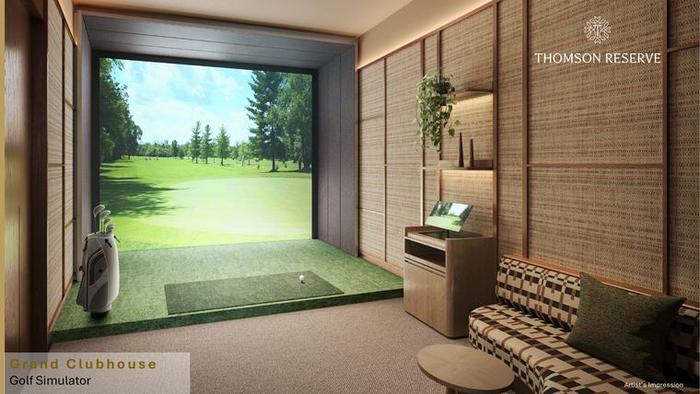 Golf Simulator at Thomson Reserve, artist's impression