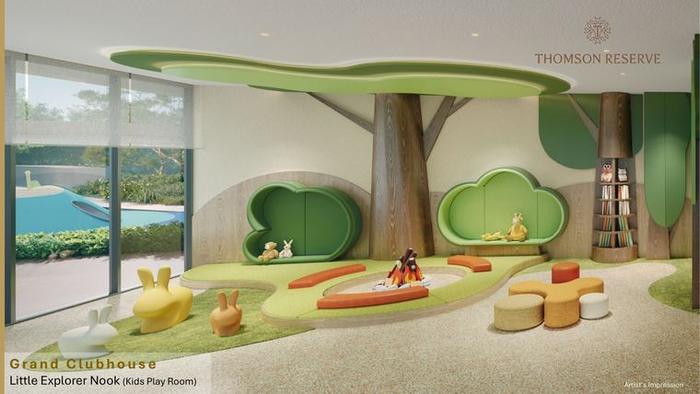 Little Explorer Nook, the kids play room at Thomson Reserve, artist's impression
