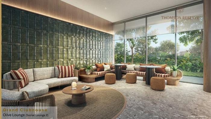 Olive Lounge, Social Lounge 2 at Thomson Reserve, artist's impression