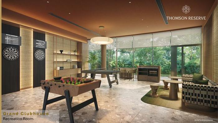 Recreation Room at Thomson Reserve, artist's impression