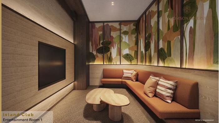 Entertainment Room 1 at Thomson Reserve, artist's impression
