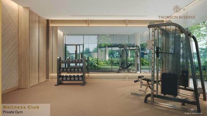 Private Gym at Thomson Reserve, artist's impression